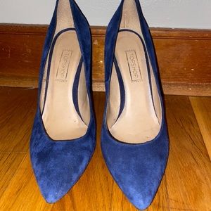 Blue pointed Heels